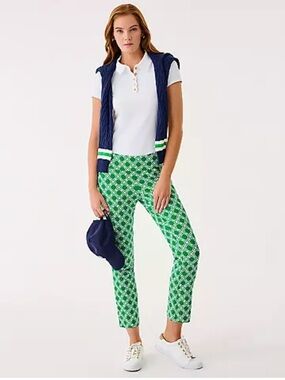 Lilly Pulitzer Luxletic 28” UPF 50+ Corso Kick Flare Golf Tennis Pants Size 14
